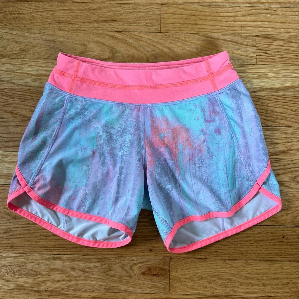 Ivivva by Lululemon Relay Racer Running Shorts Girls Size 12